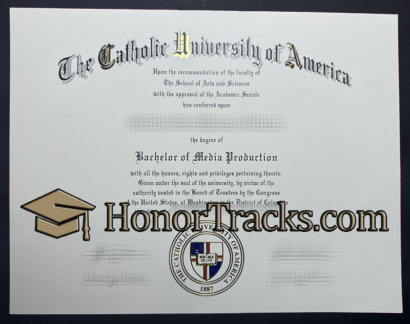 Order Catholic University of America diploma