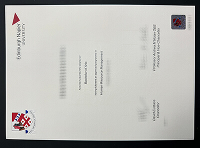 Make Edinburgh Napier University diploma