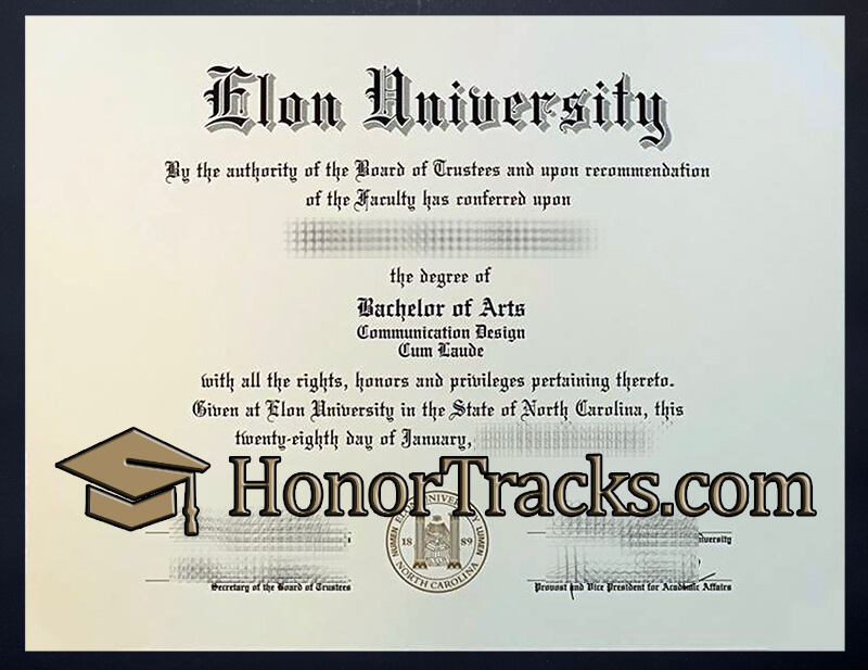 order Elon University degree