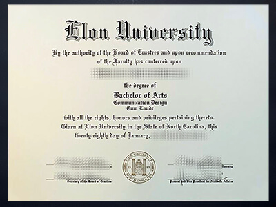 Buy Elon University diploma