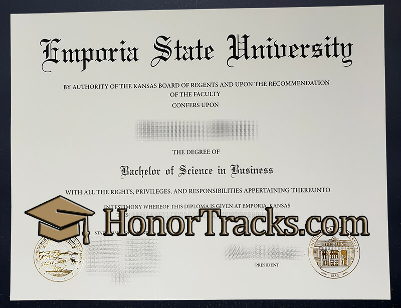 Buy Emporia State University diploma