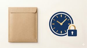 Secure and confidential delivery packaging for a premium fake certificate replica.