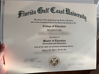 Make Florida Gulf Coast University diploma