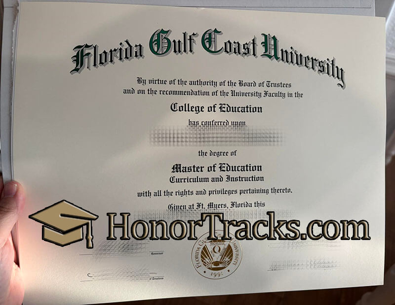 buy Florida Gulf Coast University diploma