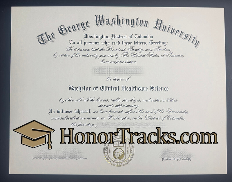 Buy George Washington University diploma