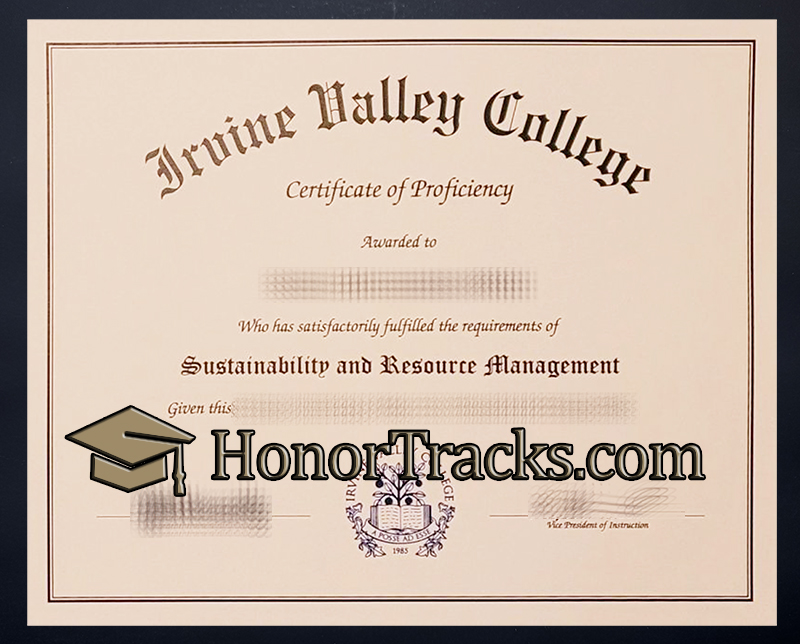 Make Iruine Valley College diploma
