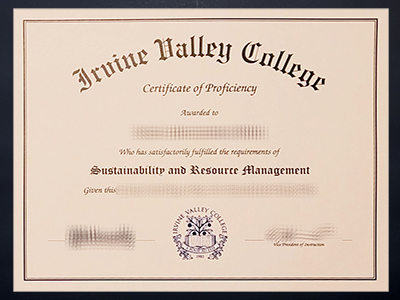 order Irvine Valley College diploma