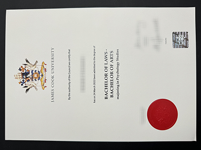 order James Cook University certificate