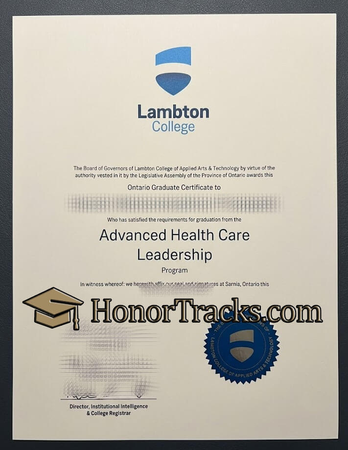 get Lambton College diploma