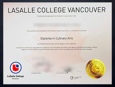 fake Lasalle College Vancouver diploma