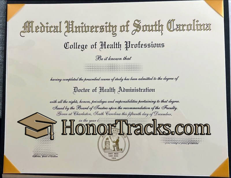 Order Medical University of South Carolina degree