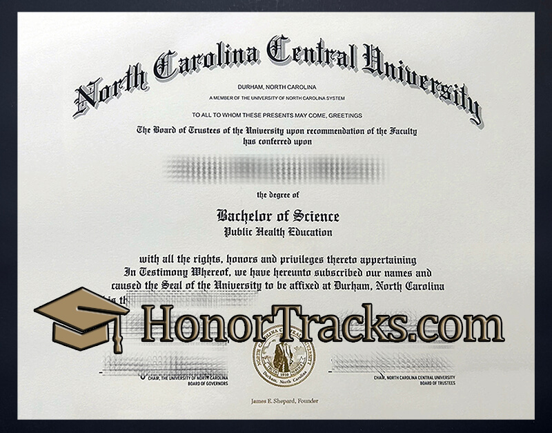 Buy North Carolina Central University diploma