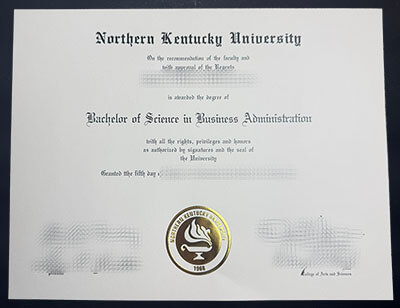 Order Northern Kentucky University certificate