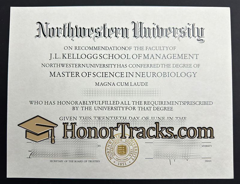 Buy Northwestern University diploma