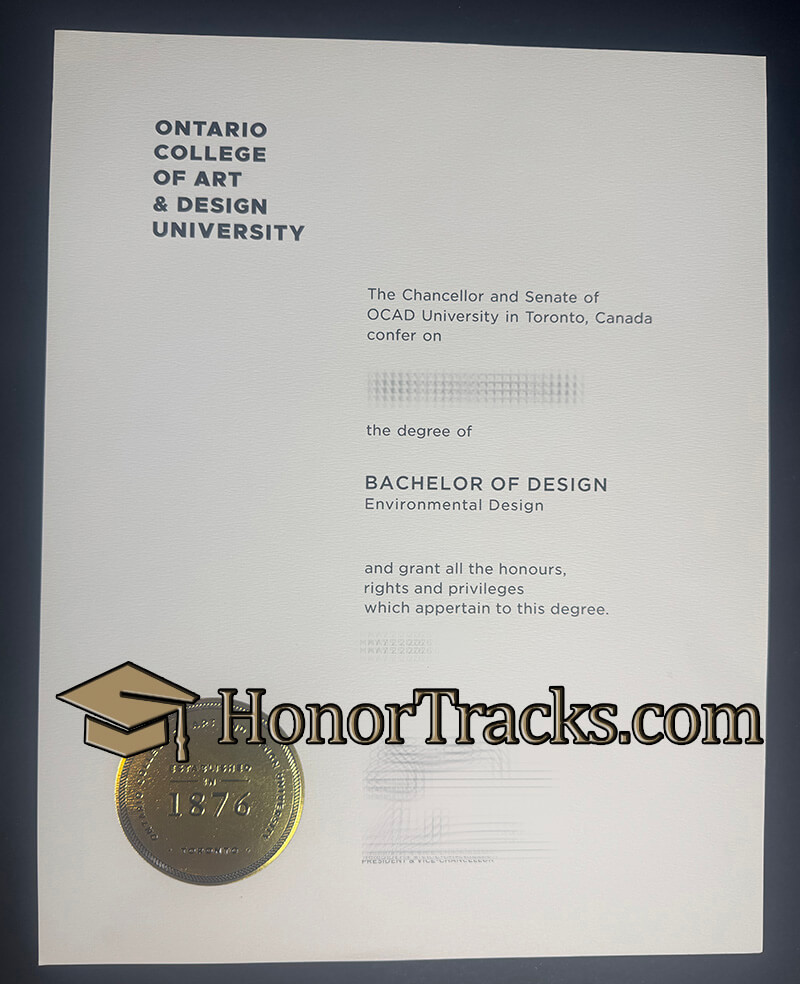 Buy OCAD University diploma