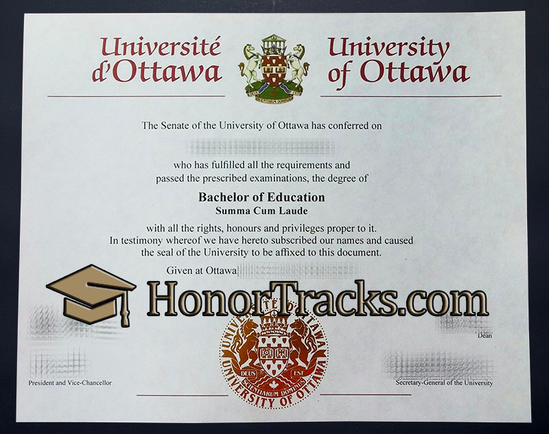 order Ottawa University diploma