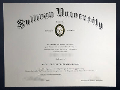 fake Sullivan University diploma