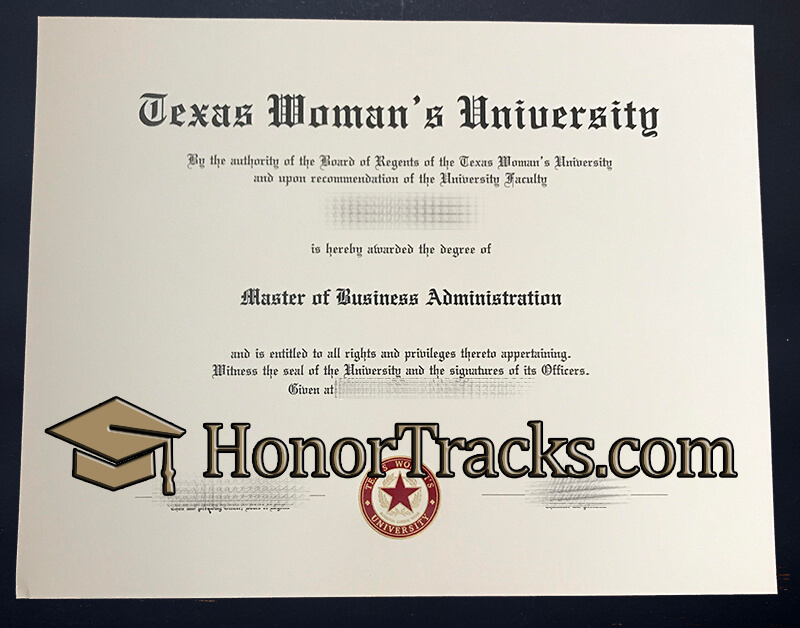 Order Texas Woman's University diploma