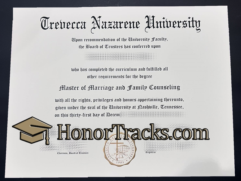 Can I order Trevecca Nazarene University diploma