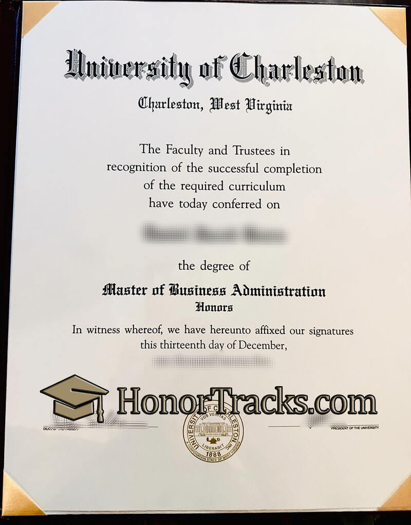 University of Charleston diploma