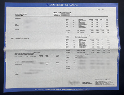 Make University of Kansas diploma