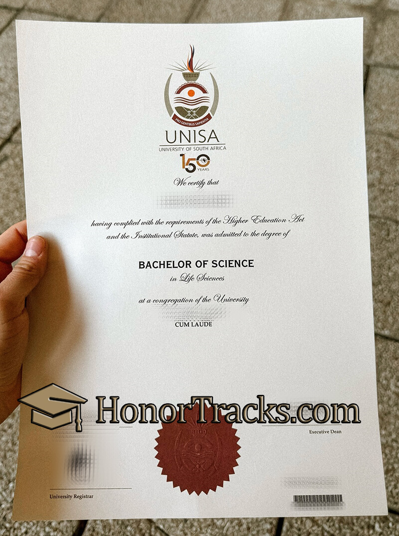 Order University of South Africa diploma
