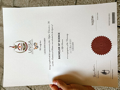 realistic UNISA certificate