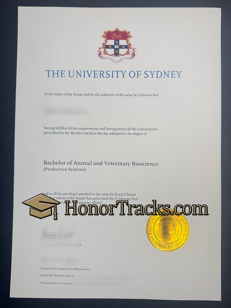 Buy University of Sydney diploma