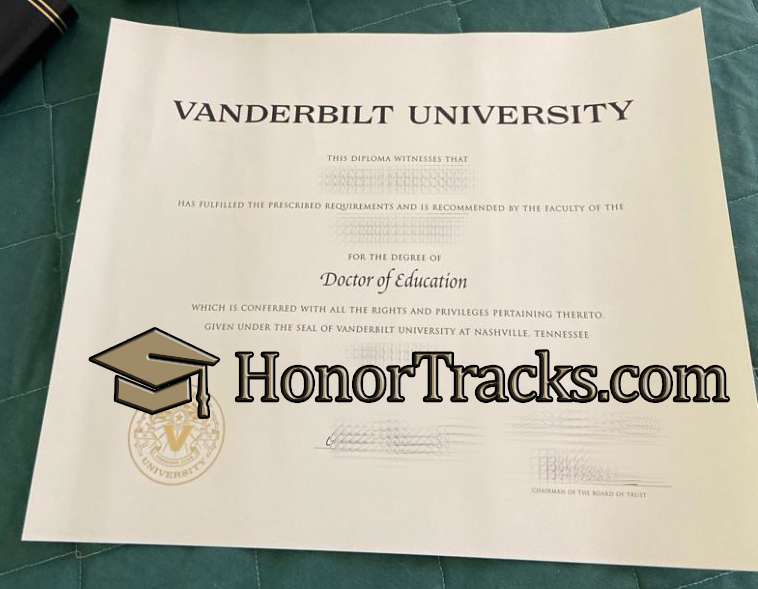Order Vanderbilt University diploma