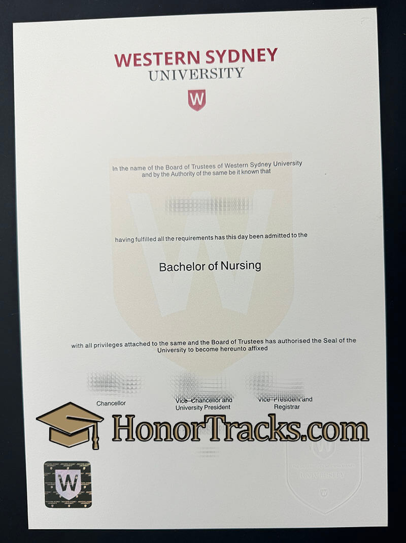 Buy Western Sydney University diploma