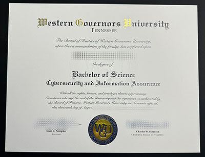 Make Western Governors University certificate