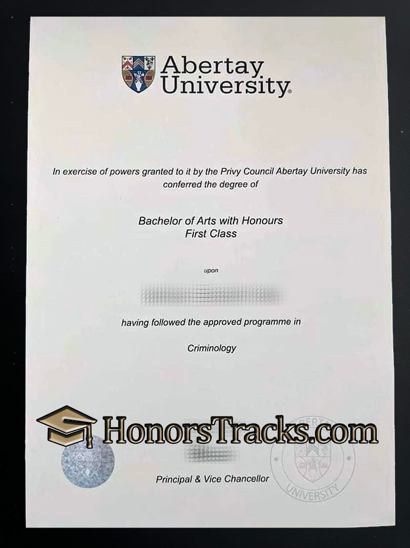 Buy Abertay University diploma