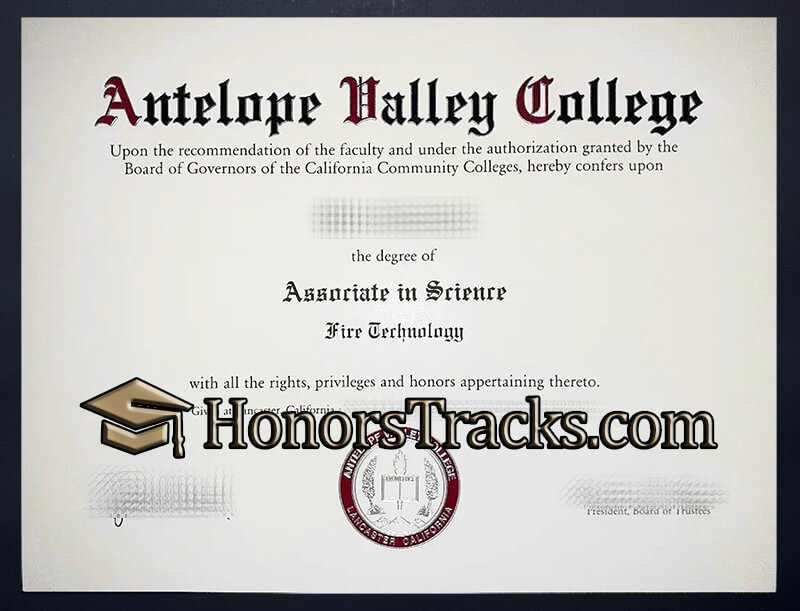 order Antelope Valley College diploma