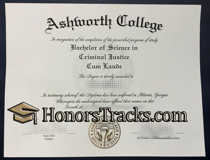 order Ashworth College diploma
