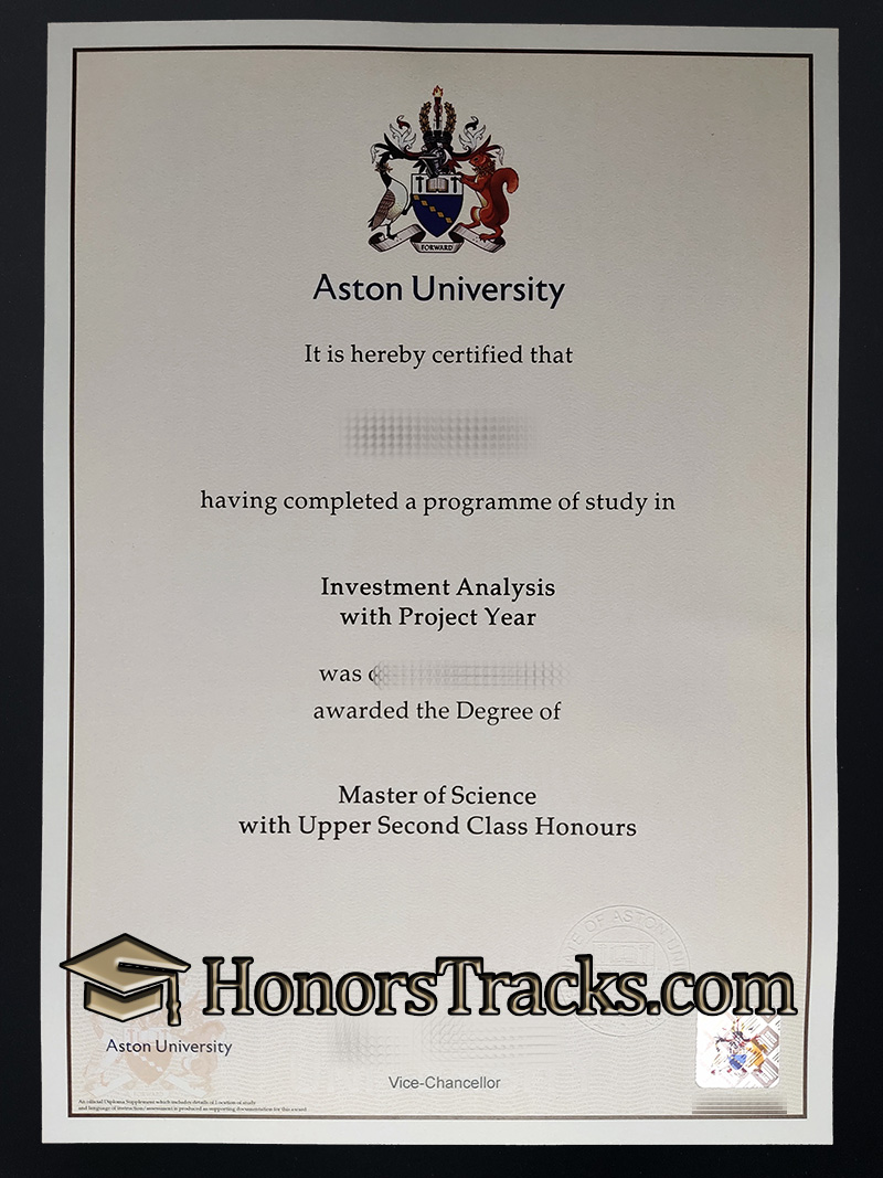 get Aston University diploma