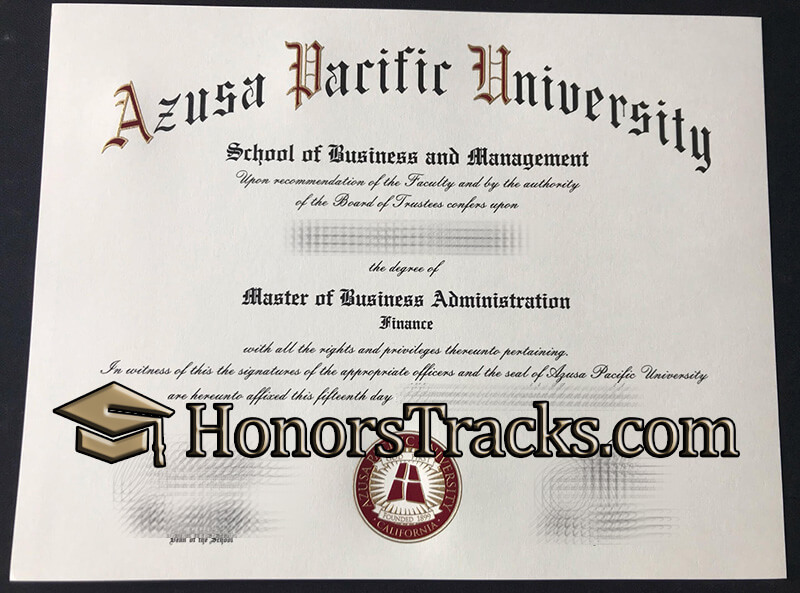 get Azusa Pacific University diploma