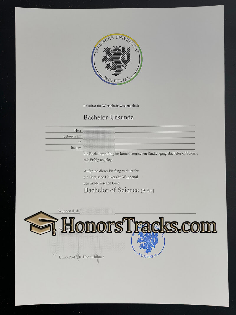 buy Bergische Universität diploma