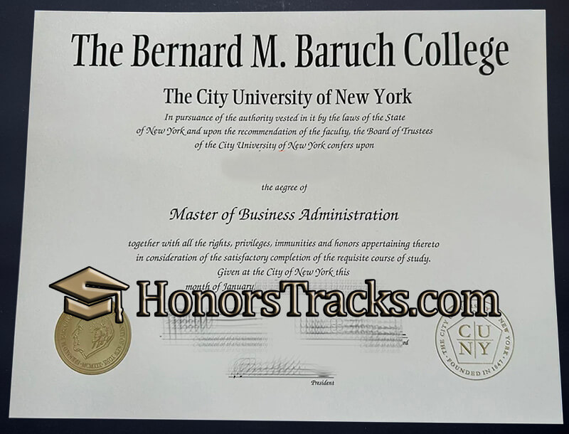 Buy Bernard M.Baruch College diploma