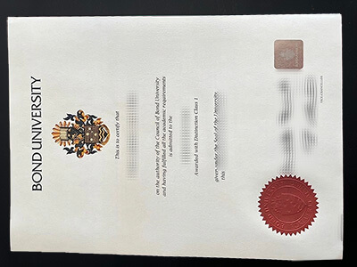 order Bond University certificate