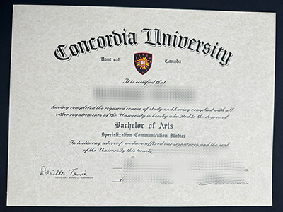 make Concordia University diploma