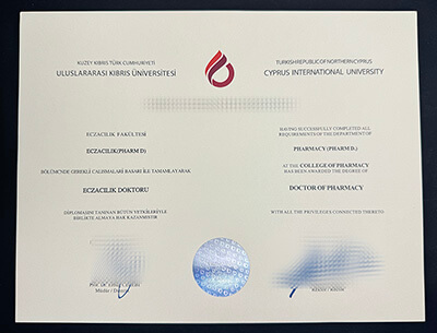 buy Cyprus International University certificate