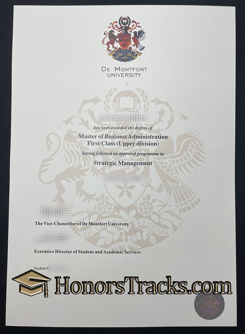 Buy De Montfort University diploma