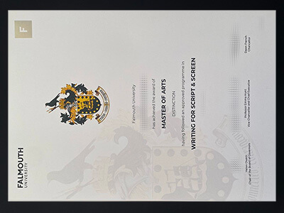 order Falmouth University diploma