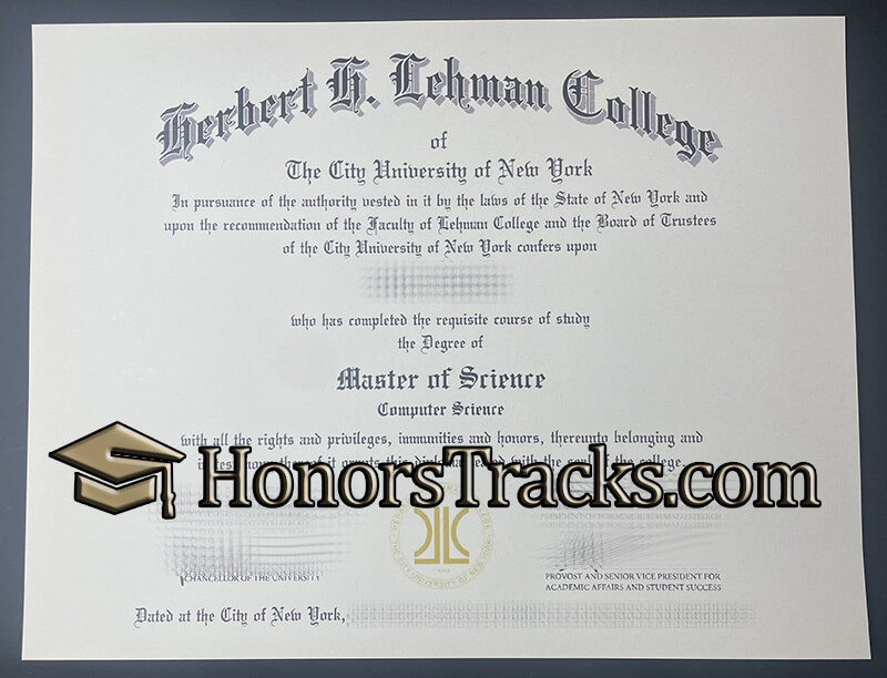 buy Ferbert F Lehman College diploma