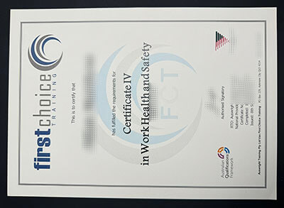 get First Choice Training certificate