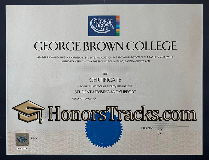 Order George brown College diploma