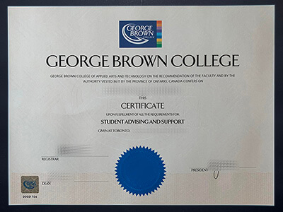 make George brown College degree