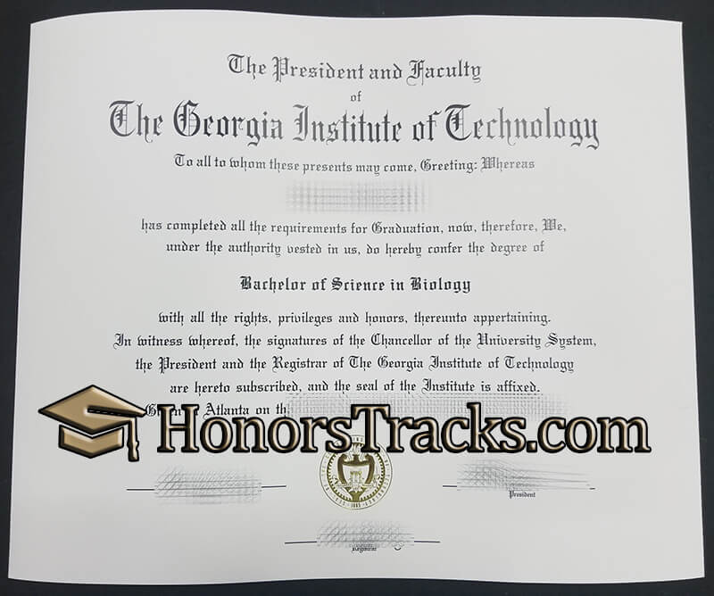 Can I order Georgia Institute of Technology diploma