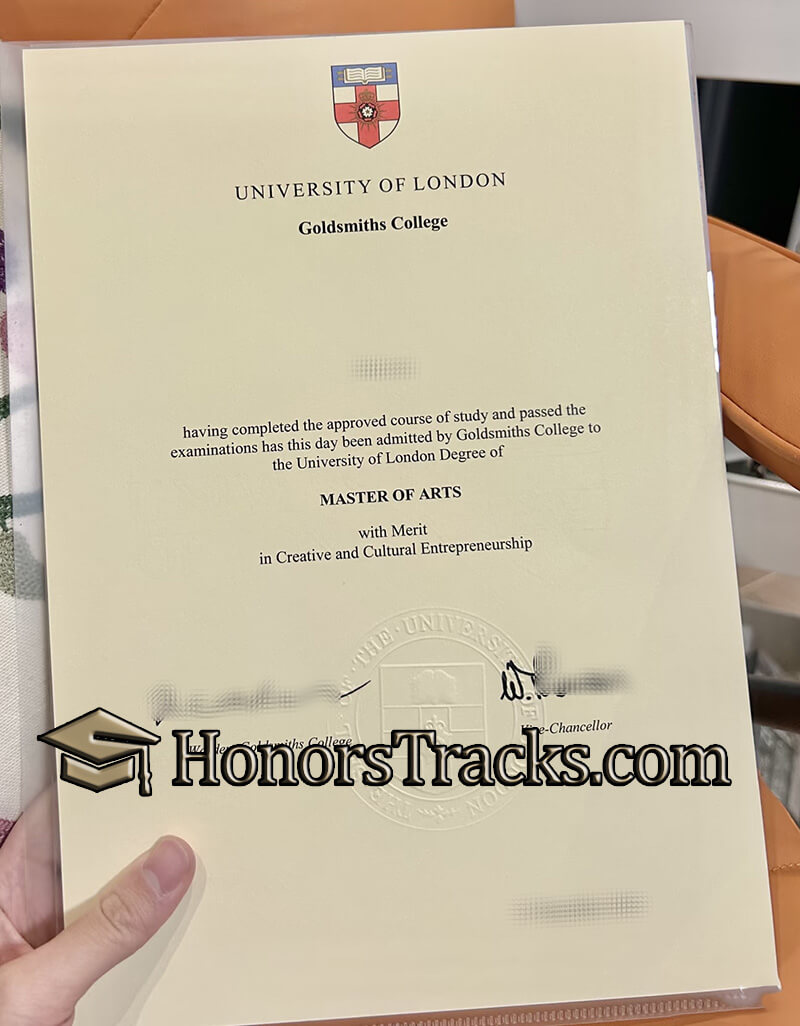 buy Goldsmiths College diploma
