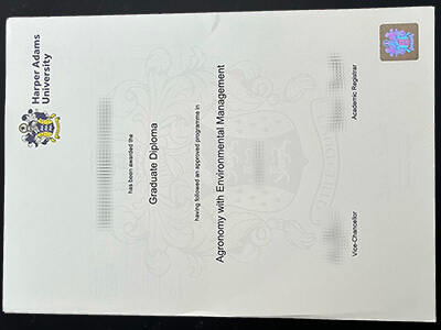 order Harper Adams University certificate